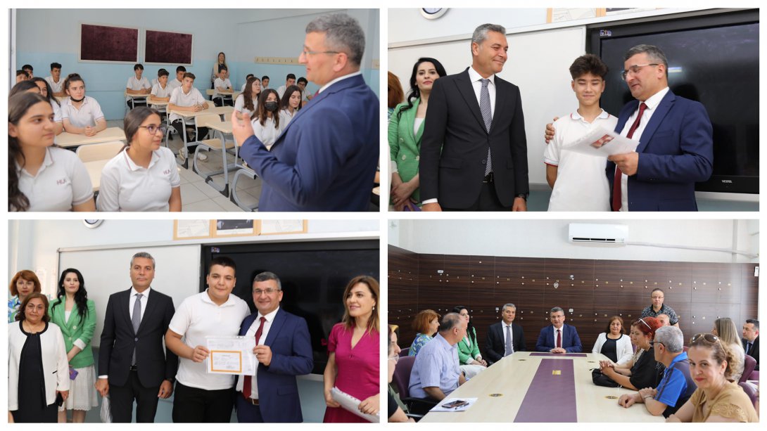 Genel Müdürümüz Eğitim Öğretim Yılının Sona Ermesi Dolayısıyla Gaziantep Hatice Lütfü Akcan Anadolu Lisesi'nde Düzenlenen Karne Törenine Katıldı