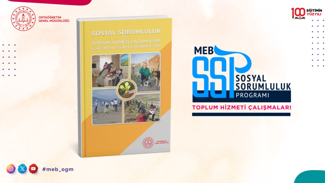 SOSYAL SORUMLULUK PROGRAMI VE TOPLUM HİZMETİ ÇALIŞMALARINDA REHBER KİTAP DESTEĞİ