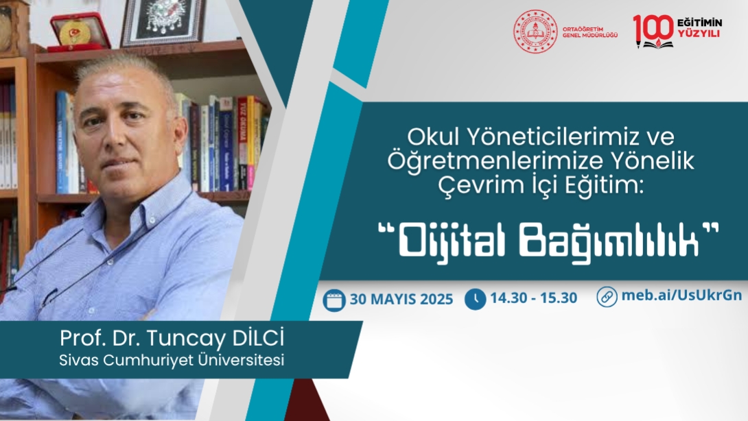 YÖNETİCİ VE ÖĞRETMENLERE YÖNELİK UZAKTAN HİZMET İÇİ EĞİTİM YAPILDI